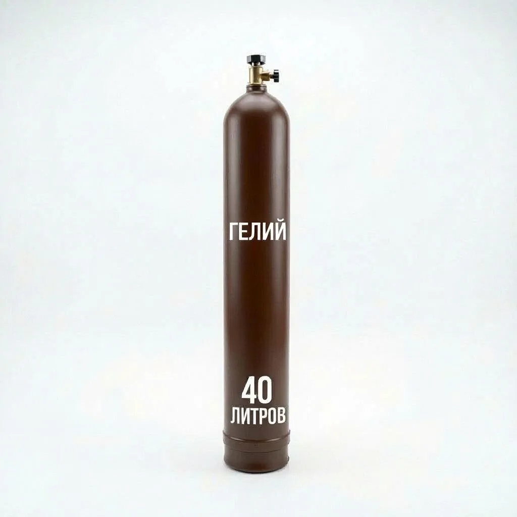 Гелий марки 5.0 — 40 литров, 200 атмосфер
